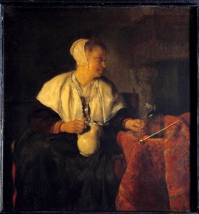 Der Ribotter. Gemälde von Gabriel Metsu (1629 - 1667) von Gabriel Metsu