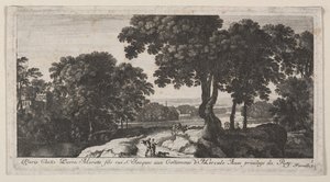 Landschaft mit Figuren von Gabriel Perelle