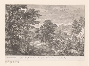 Landschaft mit Christus, der zu den Jüngern spricht von Gabriel Perelle