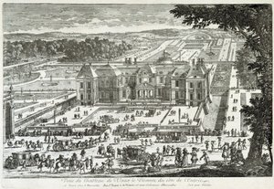 Ansicht des Schlosses von Vaux-Le-Vicomte von der Eingangsseite