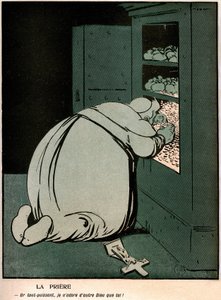 Karikatur im französischen politischen Humor-Tagebuch „The butter plate“ Spezial Vatikan (Nr. 242 vom 18. November)