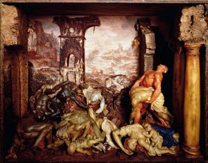 Italien, Florenz, Die Pest, Wachsskulptur