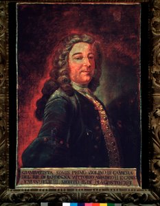 Porträt von Giambattista Somis, italienischer Komponist und Geiger. 18. Jahrhundert