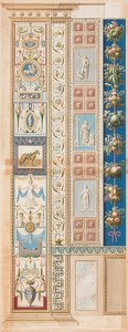 Pilaster Loggia II (Verzierung, in deren mittlerem Felde ein gesatteltes Pferd) von Gaetano Savorelli