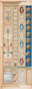 Pilaster Loggia VI (Verzierung mit der Diana von Ephesus) von Gaetano Savorelli