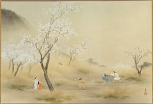 No-asobi (Spielen im Feld), ca. 1905