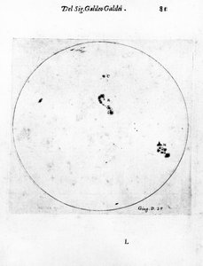 Galileos Beobachtung der Sonnenflecken, 1613