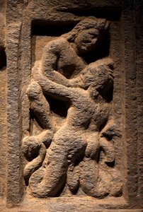 Triton. Flachrelief, Kunst von Gandhara (Pakistan), 2.-3. Jahrhundert
