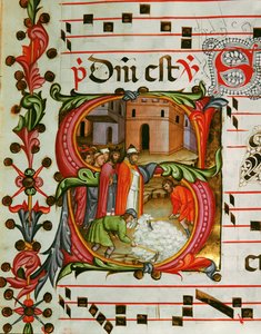 Antiphonar in Note 7, ein Buch mit den Gesängen für den Chor während der Messe