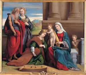 Krönung der heiligen Katharina von Garofalo