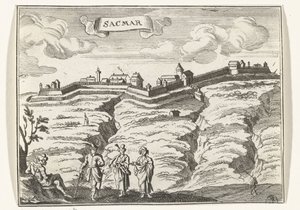 Ansicht von Satu Mare von Gaspar Bouttats
