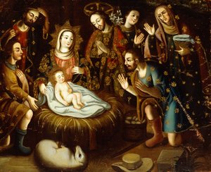Anbetung der Hirten von Gaspar Miguel de Berrio