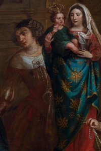 Erzherzogin Isabella von Spanien, die ihre Juwelen der Basilika St. Martin in Halle schenkt von Gaspar De Crayer
