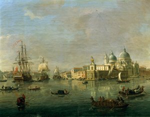 Ansicht von Venedig mit Giudecca und Zollhaus (Detail)