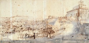 Villa Medici in Rom von Gaspar van Wittel