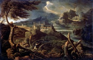 Landschaft mit Blitz, 1660er Jahre