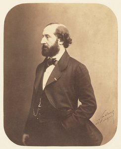 Porträt von Émile Augier 1820-1889, 1857 von Gaspard Félix Nadar