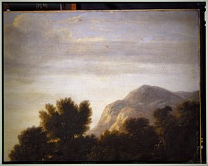 Italienische Landschaft (Detail), undatiert