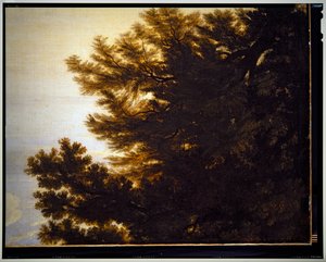 Italienische pastorale Landschaft (Detail), undatiert von Gaspard Poussin Dughet