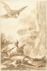 Elia wird von den Raben gefüttert von Gasparo Diziani (attributed to)