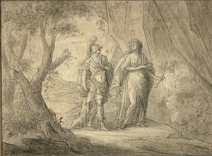 Paar im Wald von Gasparo Diziani