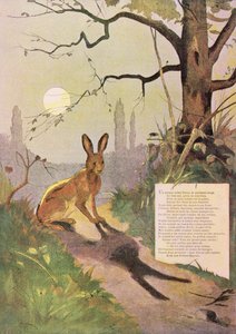 Die Ohren des Hasen, aus Fabeln von Jean de La Fontaine von Gaston Gelibert