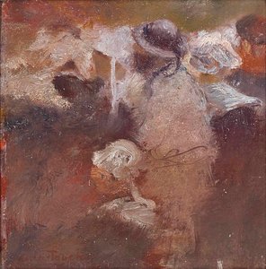 Skizze von Figuren in der Bretagne von Gaston de la Touche