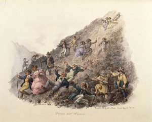 Der Abstieg vom Vesuv von Gatti and Dura