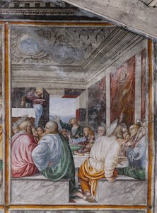 Detail von "Das letzte Abendmahl", aus "Das Leben und die Passion Christi" von Gaudenzio Ferrari