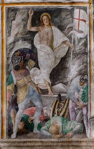 Detail der Auferstehung Christi, aus Das Leben und die Passion Christi von Gaudenzio Ferrari