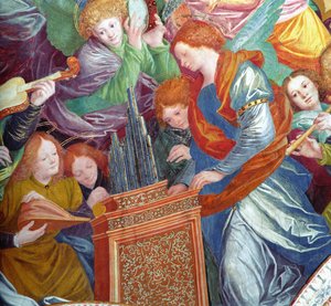 Das Konzert der Engel, 1534-36 (Detail) von Gaudenzio Ferrari