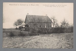 Überschwemmung in Zeeland am 12. März 1906