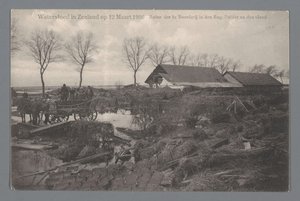 Überschwemmung in Zeeland am 12. März 1906