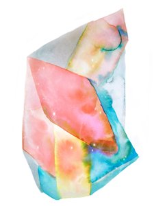 Lebendiges Abstraktes Aquarell