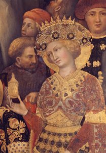 Anbetung der Könige, Detail des Königs