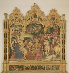 Anbetung der Könige Altarbild, 1423 von Gentile da Fabriano