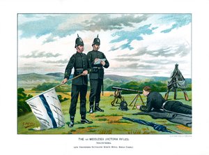 Die 1. Middlesex Victoria Rifles, um 1890 von Geoffrey Douglas Giles