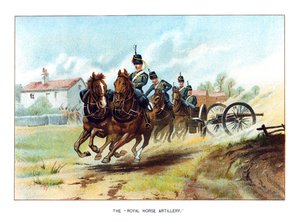 Die königliche Pferdeartillerie, ca. 1890