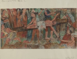 Station des Kreuzes Nr. 11: Jesus wird ans Kreuz genagelt von Geoffrey Holt