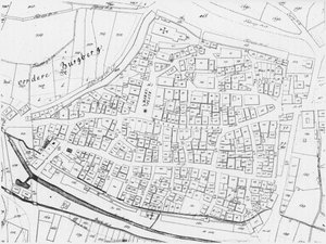 Alte Karte von Weinsberg