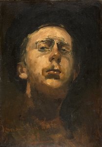 Selbstporträt mit Kneifer von Georg Hendrik Breitner