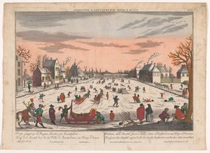 Winteransicht der Außen-Amstel in Amsterdam