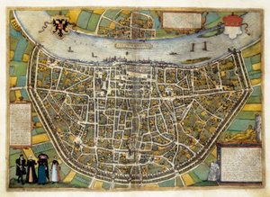 Plan der Stadt Burgos in Spanien