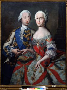 Porträt des Großfürsten Pjotr Fjodorowitsch (der später Peter III. von Russland wird)