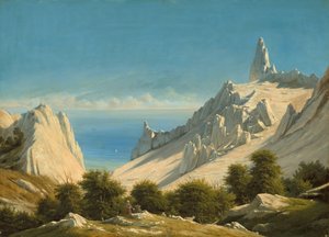 Ansicht von Sommerspiret, die Klippen von Møn von Georg Emil Libert