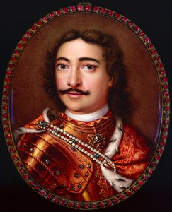 Porträt von Kaiser Peter I. der Große 1672-1725