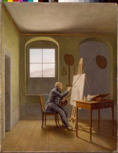 Caspar David Friedrich in seinem Atelier