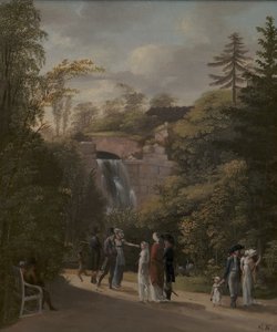Der Wasserfall im Frederiksberg Garten