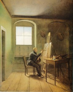 Caspar David Friedrich in seinem Atelier (1811)