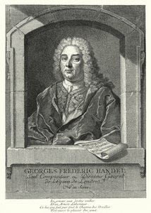 Georg Friedrich Händel, deutscher Barockkomponist von Georg Friedrich Schmidt